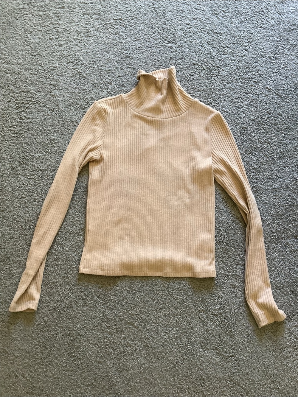 The Group Babaton Ribbed Turtleneck Sweater - Cream, XS